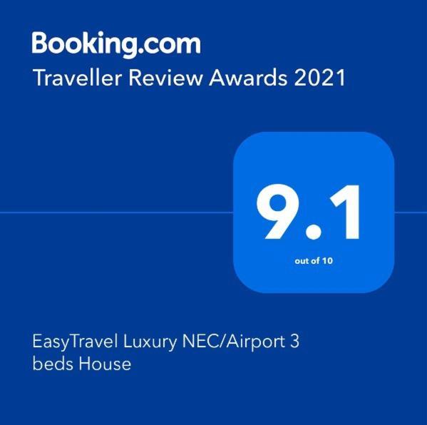 Easytravel Luxury Nec/Airport 3 Beds House Lejlighed Birmingham Eksteriør billede